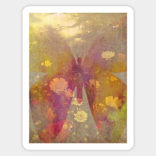 Flower Butterfly Sticker